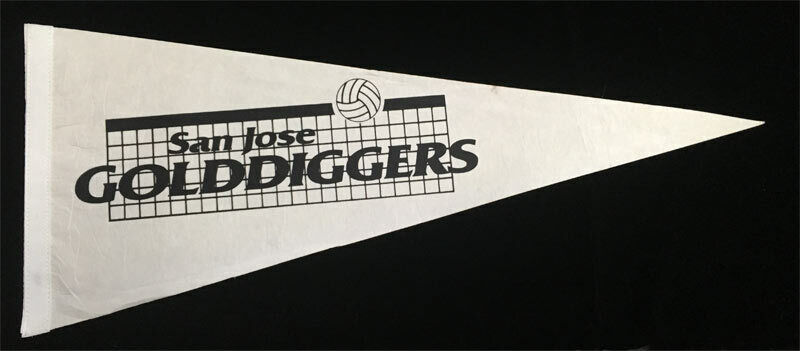 San Jose Golddiggers volleyball team pennant.