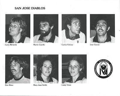 San Jose Diablos team photo, including Carlos Freitosa (top center right).