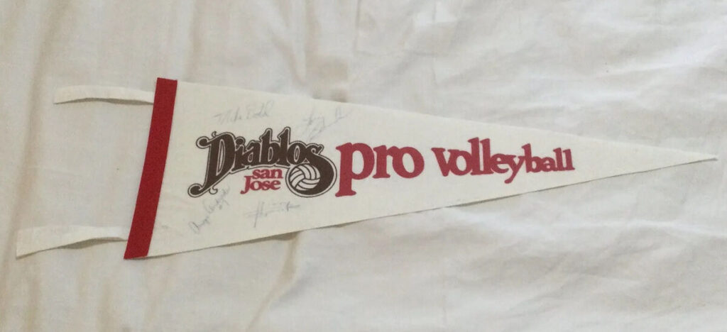 San Jose Diablos pennant.