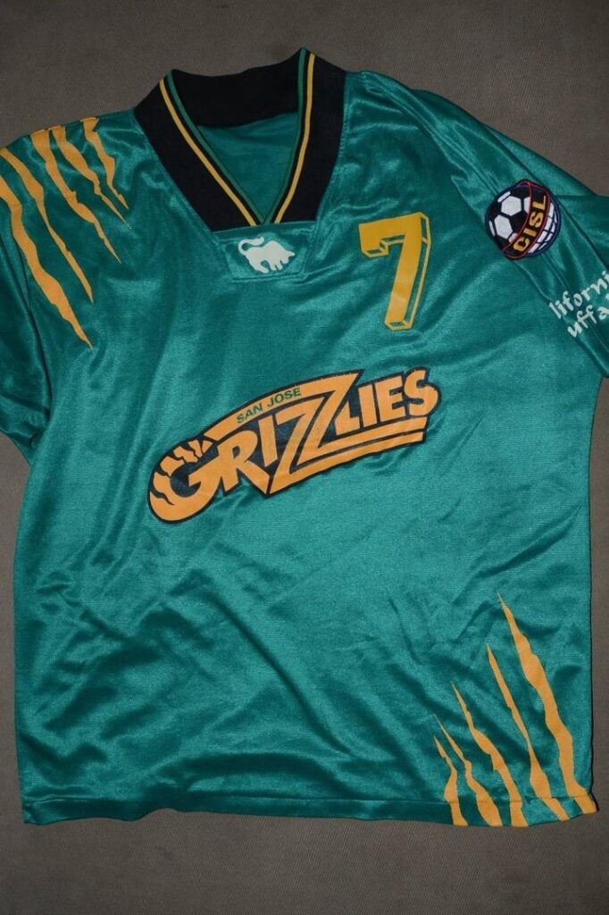 Bruce Broughton San Jose Grizzlies jersey.