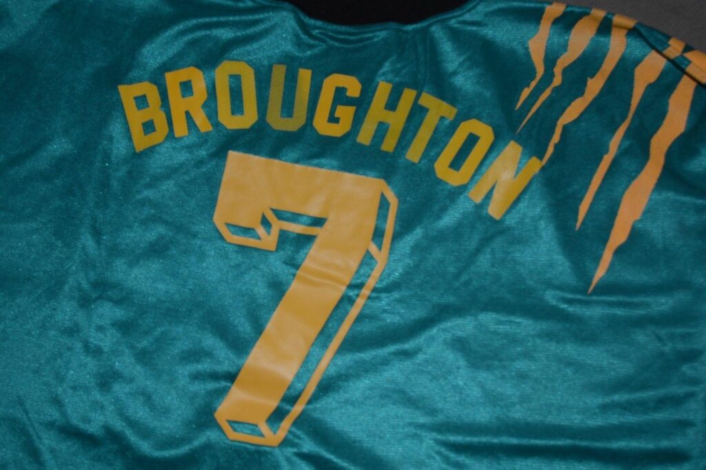 Bruce Broughton San Jose Grizzlies jersey.