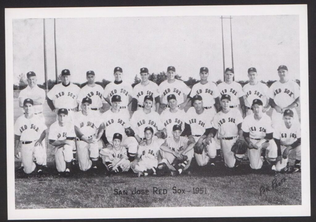 1951 San Jose Red Sox team photo.