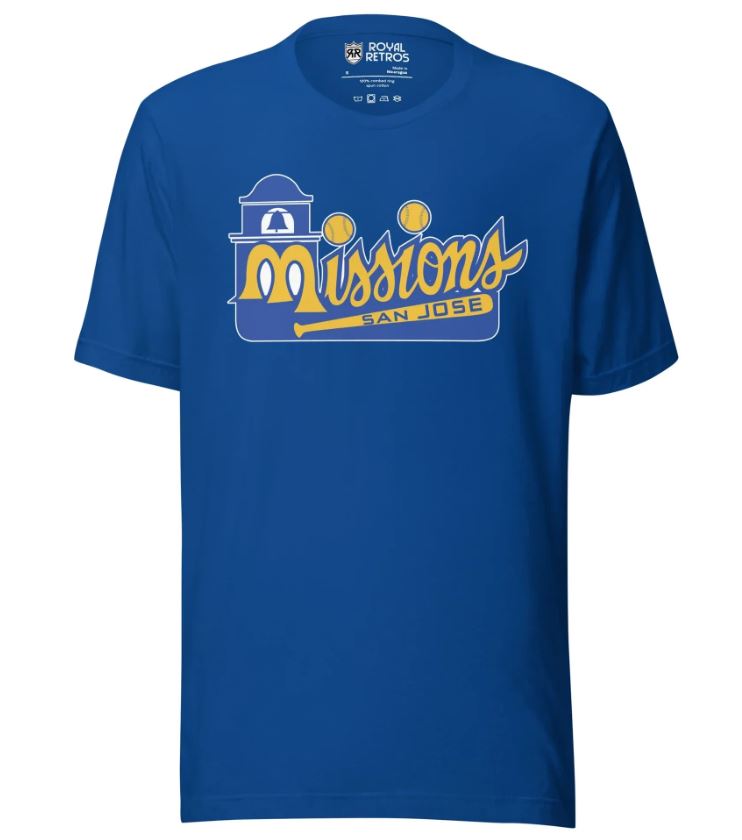 San Jose Missions tshirt, by Royal Retros