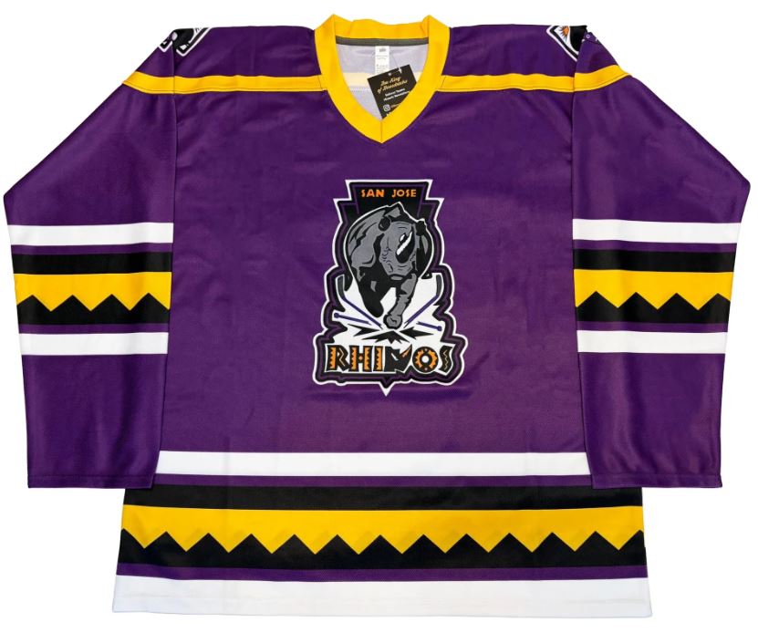 San Jose Rhinos jersey by Royal Retros