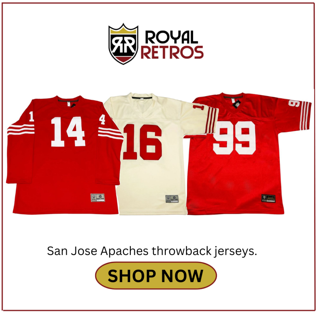 San Jose Apaches jerseys.